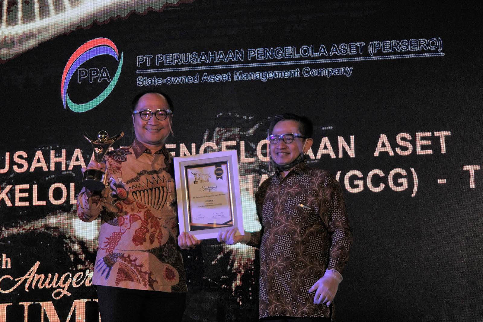 PPA Raih Dua Penghargaan Pada Ajang Anugerah BUMN 2020 The National